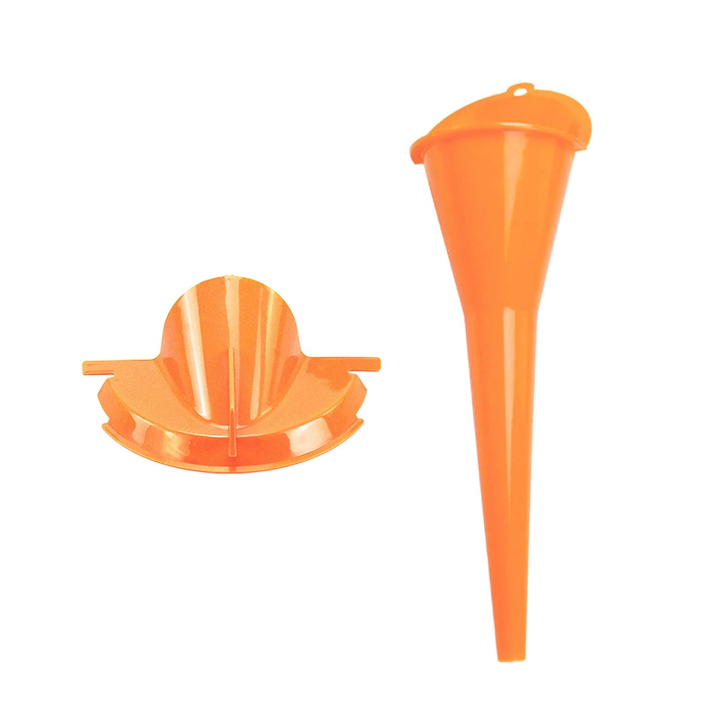 

HDBUBALUS Motorcycle 9 Crankcase Fill Funnel Primary Case Oil Fill Set for Harley Orange