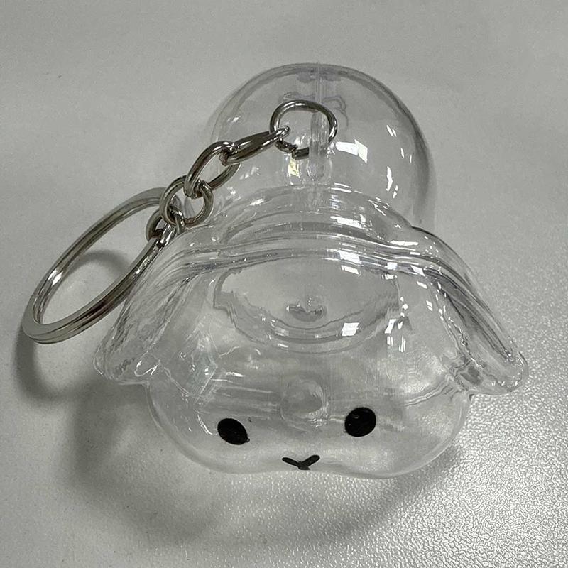 Transparente Aufbewahrungsbox für Welpenfell Niedliche Tierfell-Aufbewahrung Anhänger Dekoration Gedenkstaubbox Geschenk