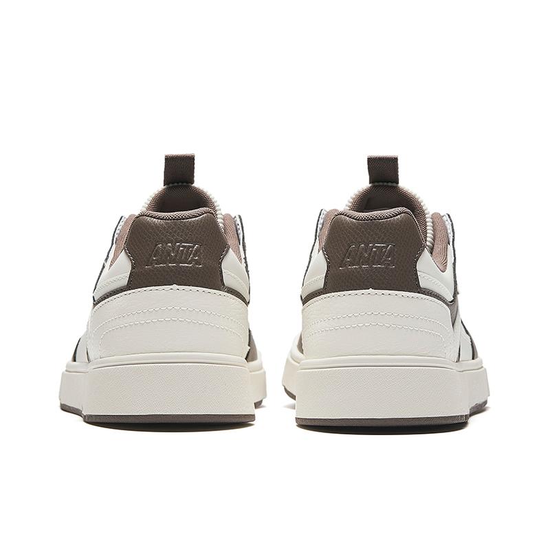 New Anta Street Play Series Anti Slip Wear Resistant Low Top Skateboard Shoes Men's Gray White 912448019-1