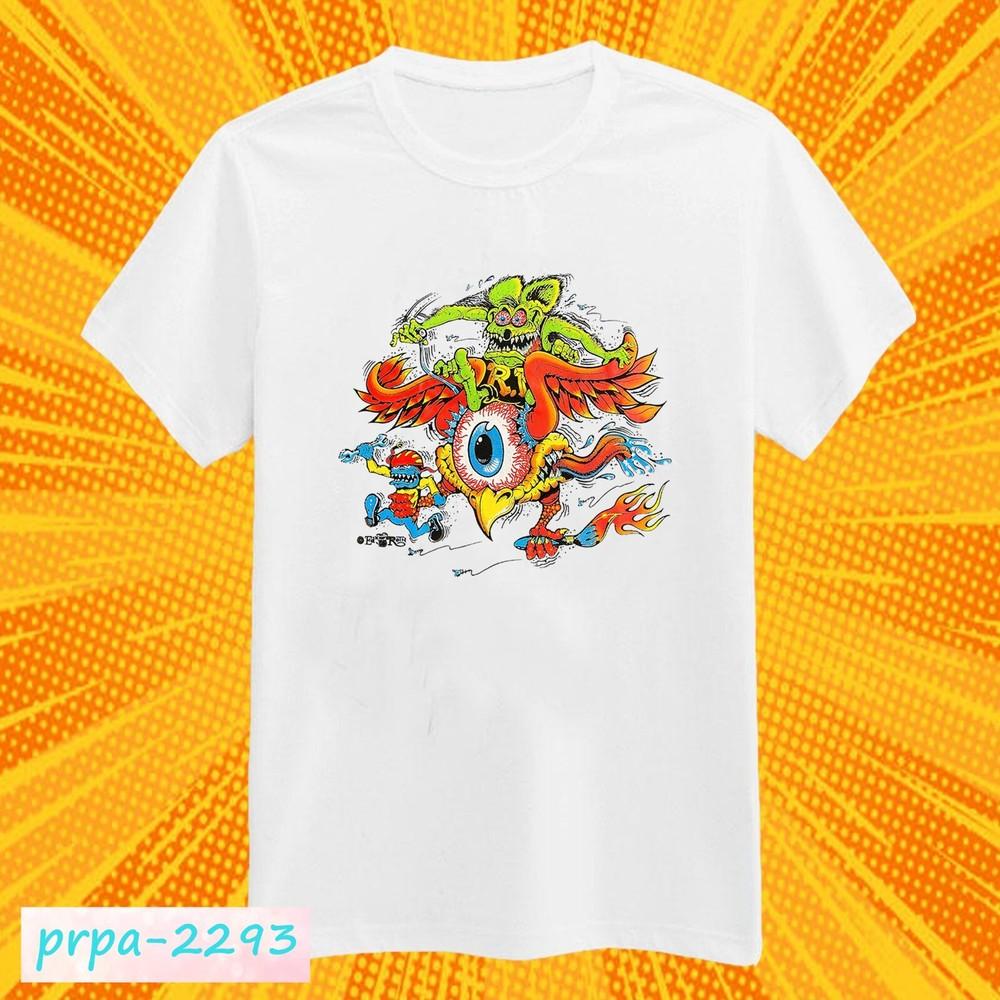 Rat Fink Flying Eyeball T-Shirt Ed Big Daddy Roth Tee Size S-5XL Unisex T-Shirt XXL