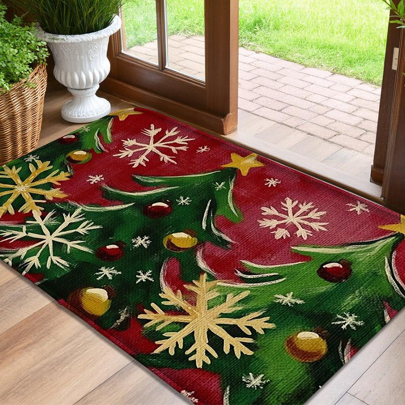 Retro Car Pattern Printed Floor Mat, Absorbent Foot Mat, Entrance Door Mat, Living Room Small Carpet, Soft and Comfortable
