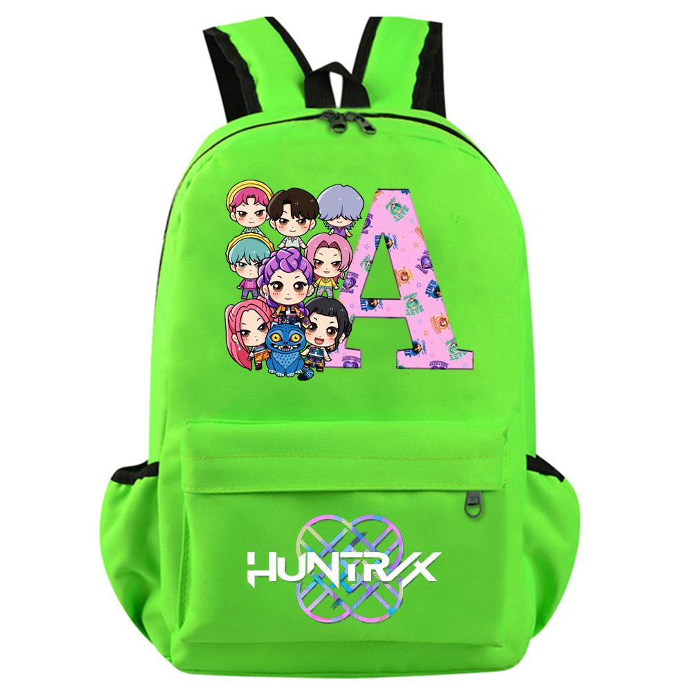 Anime 26 English Letter Kpop Demon Hunters Printed Backpack for Teenager Student Girl Boy Bookbag Schoolbag Women Large Capacity Travel Bag Kid Gift