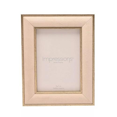 Widdop Impressions Velvet Photo Frame crema