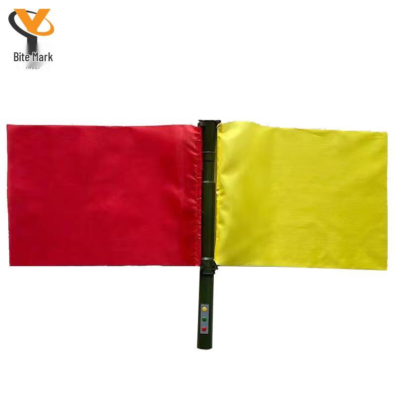 Multi-function Signal Hand Flag with Speaker & Flashing Light
