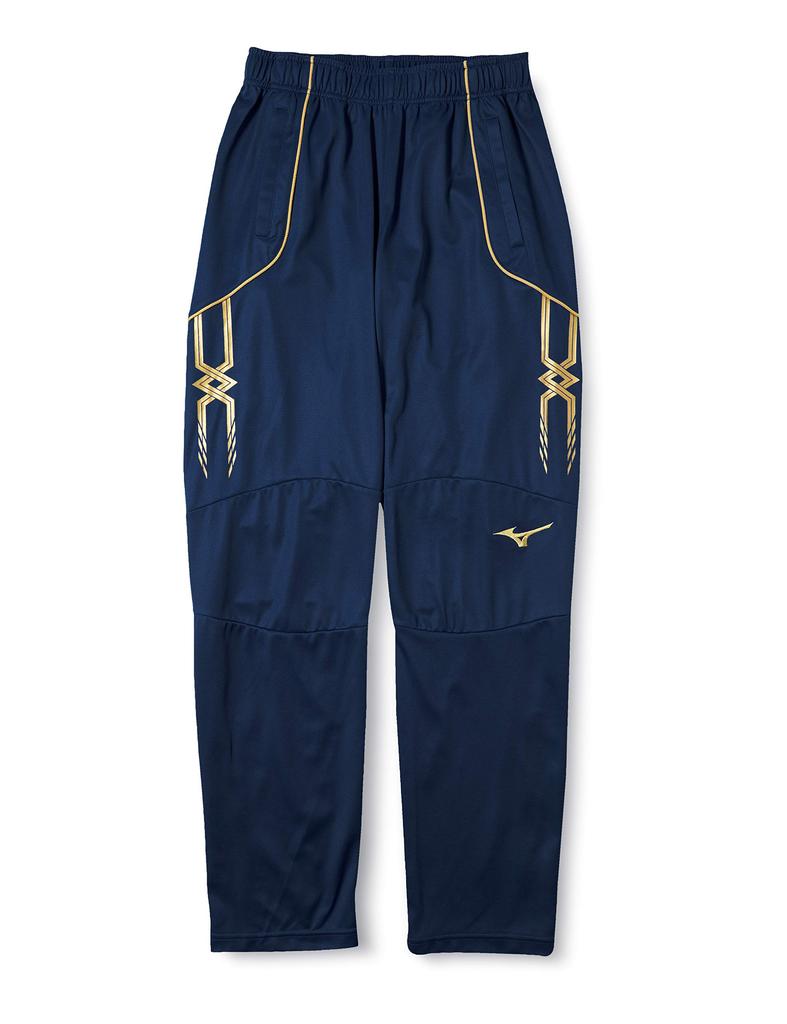 Mizuno Soccer Size Medium Men's Warm-Up Pants, Moisture-Wicking, Quick-Drying, 14, Navy, (P2MD7080)