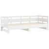 VidaXL Lit coulissant Blanc Bois de pin massif 2x(90x200) cm 820313