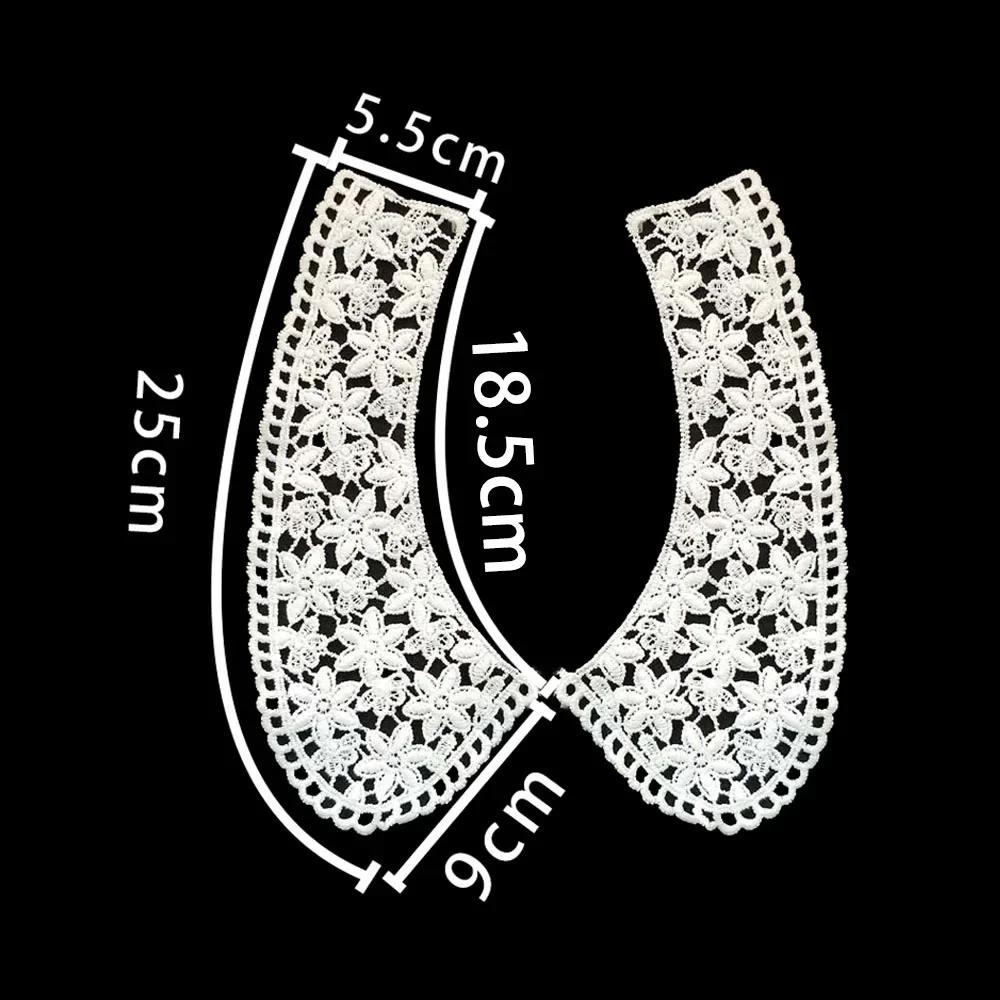 sales of 1-10 pieces Black and white embroidery hollowed out Shredded milk decoration DIY sewing lace accessories