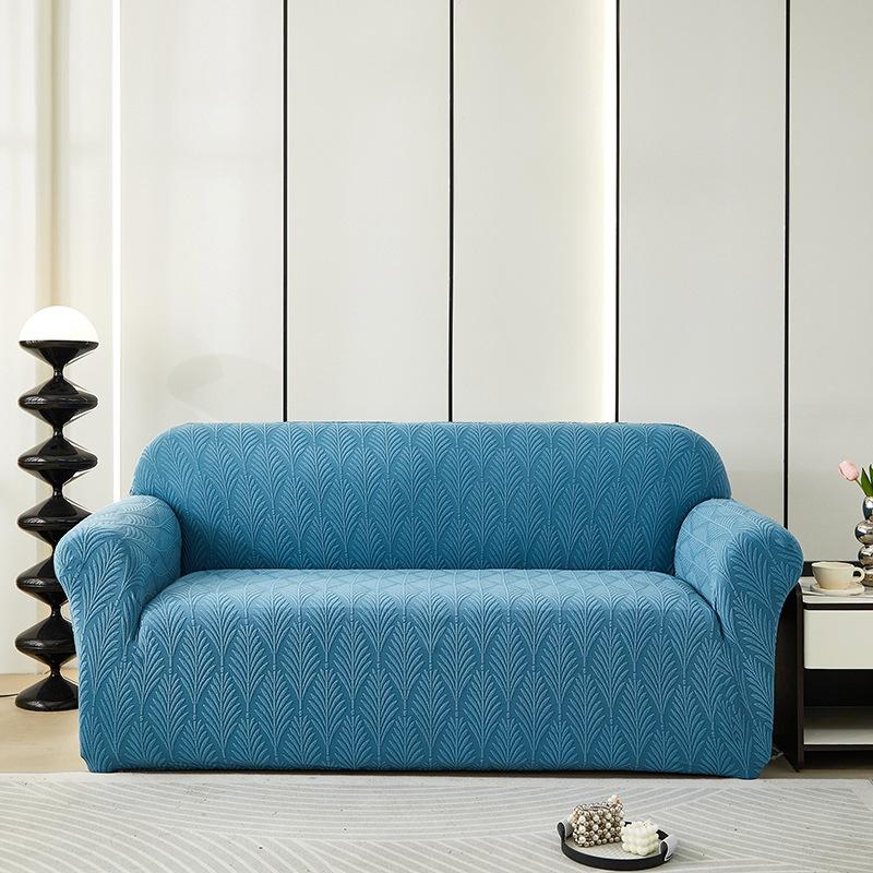 

Трехмерный жаккардовый бархатный пылезащитный чехол для дивана. Противоскользящий универсальный чехол для дивана. Однотонный эластичный жаккардовый чехол для дивана. Three-seat sofa cover