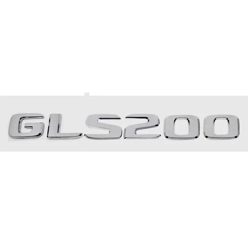 Car Digital Alphabet Trunk Emblem Badge Decal for Mercedes Benz GLS200 GLS250 GLS260 GLS300 GLS320 GLS350 GLS500 GLS550 GLS600