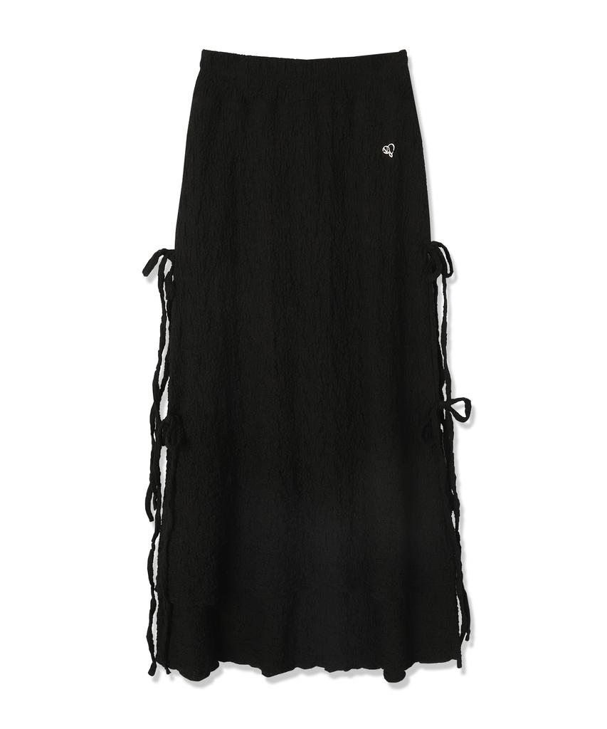 Viva Sers Ribbon Shell Layered Long Skirt - 2Col
