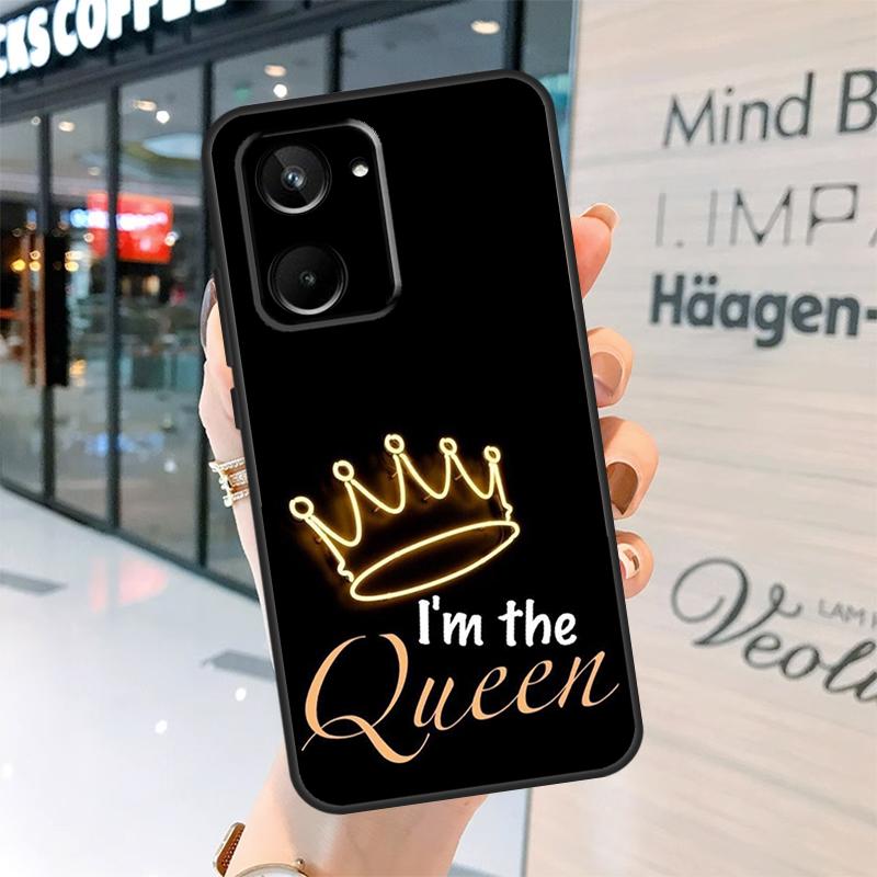 

Cute King Queen Crown Case For Realme 15 14 13 12 11 Pro Plus GT6 GT7 Pro C55 C51 C35 C53 C61 C65 C67 C63 C71 C75 Realme C51