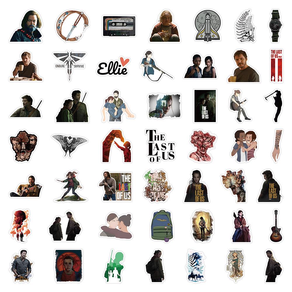 The Last of Us Graffiti Stickers: 50 Unique Styles for Suitcases