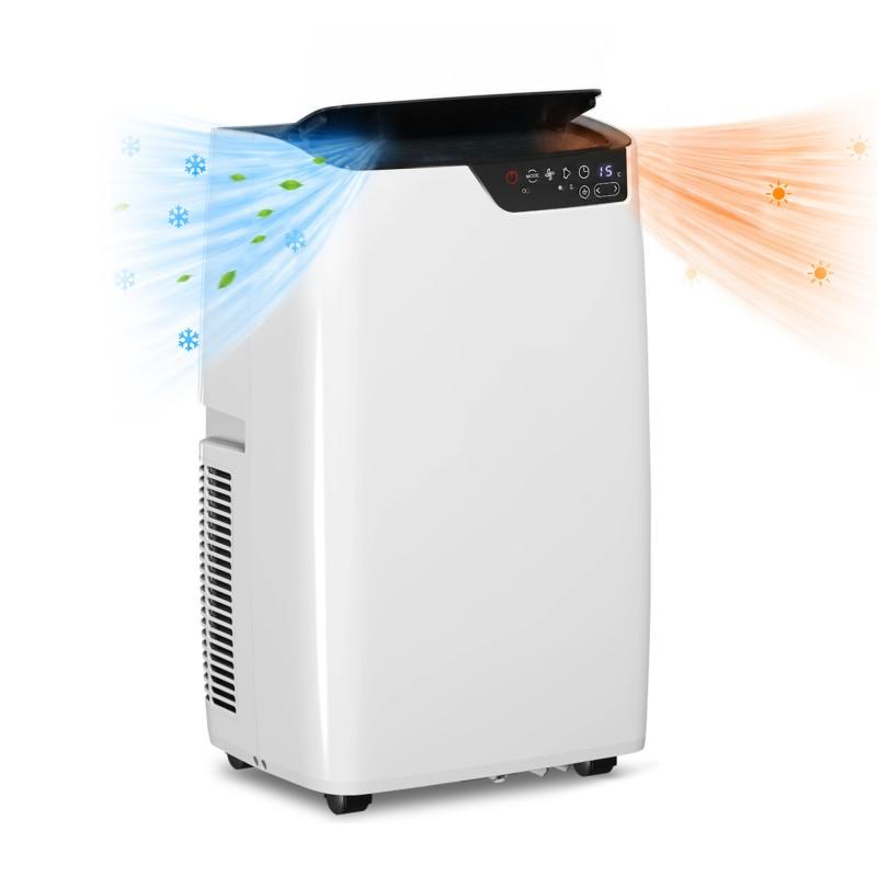 Mobile Air Conditioner - White - 14000 Btu - Reversible Hot/Cold - Silent