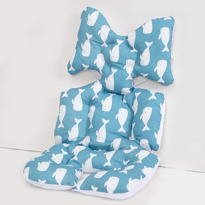 Almofada Universal para Carrinho de Bebê e Cadeira de Refeição para Todas as Estações - Almofada de Algodão com Calor e Espessura Adicionais para Outono/Inverno