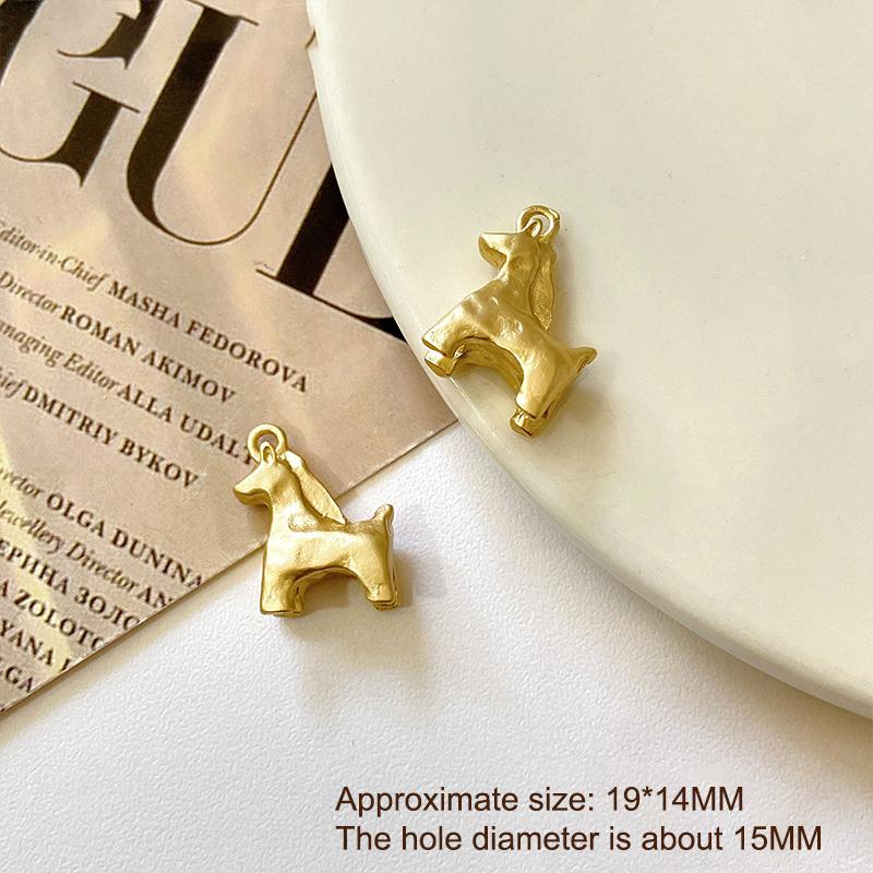 1Pcs Cute Gold Silver Color Horse Charms Pendants For Jewelry Making Necklace Earrings Bracelet Diy Accessories Supplies