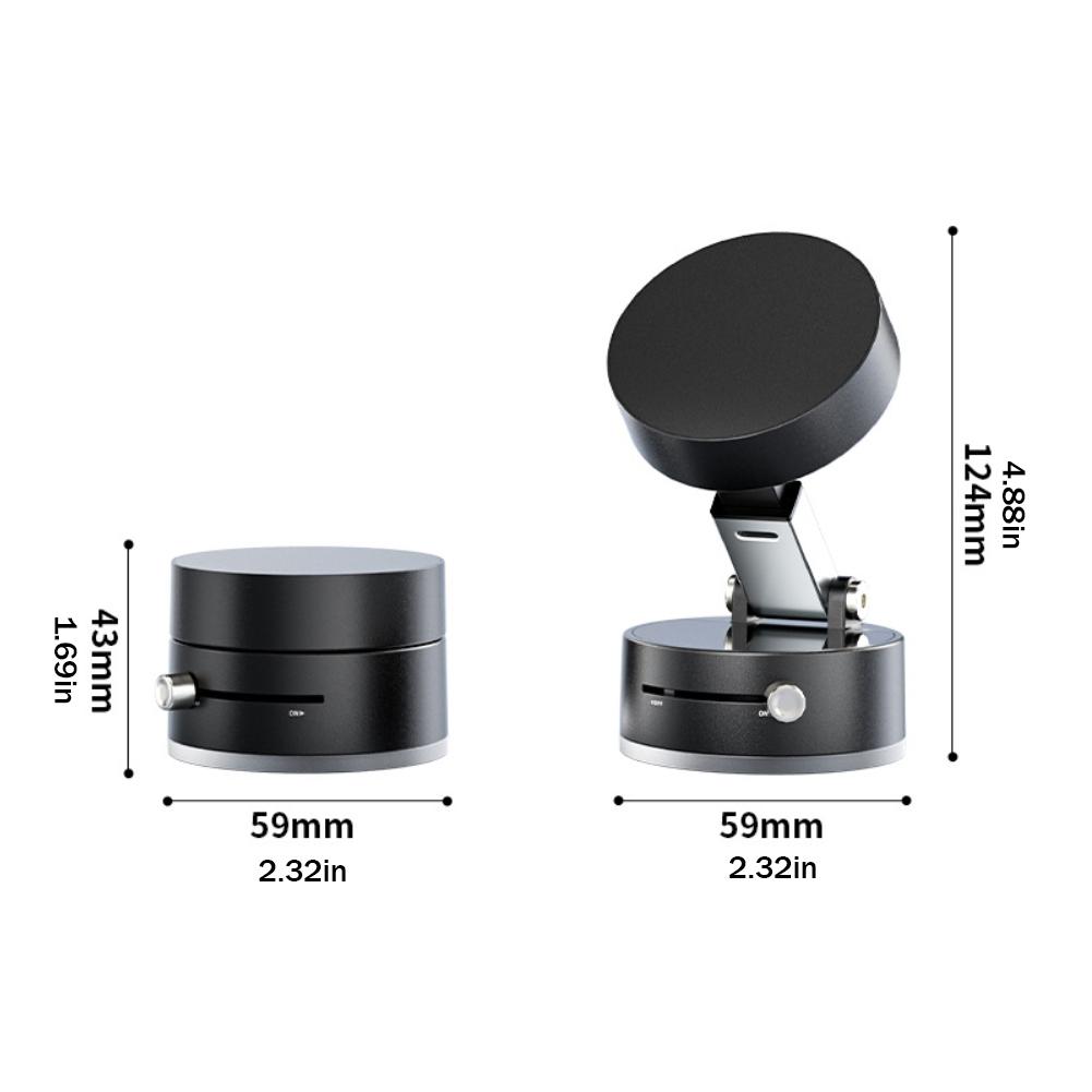 360° Foldable Magnetic Phone Mount with Auto-Lock Base for Car Dashboard & Desktop