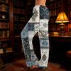 Women's Casual, Fashionable, Retro-print Loose-fitting Loungewear Pajamas
