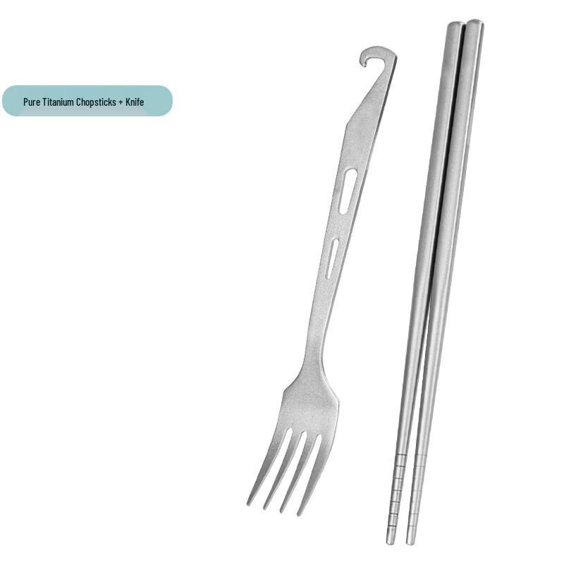 Hangweixing Pure Titanium Portable Outdoor Cutlery Set