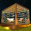 600/300/200/100LED Solar Curtain Lights Outdoor Fairy Lights LED Lights Christmas Wedding Decorations String Lights Garden Decor