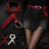 PU Leather American Retro Belt Rivets Waist Belt Personality Women Niche Belts  For Jeans,Skirt
