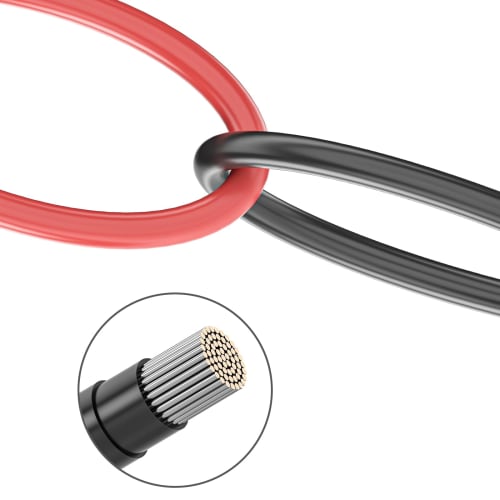 Cleqee 12AWG 3m kabel solárního konektoru Solární prodlužovací kabel pro připojení solárního panelu Paralelní propojovací kabel solárního panelu Kabel solárního panelu Solar C