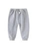 Toddler Grey Casual Leggings Long Pants for Spring & Autumn - Stylish Boys' Pants (0-6 Years)