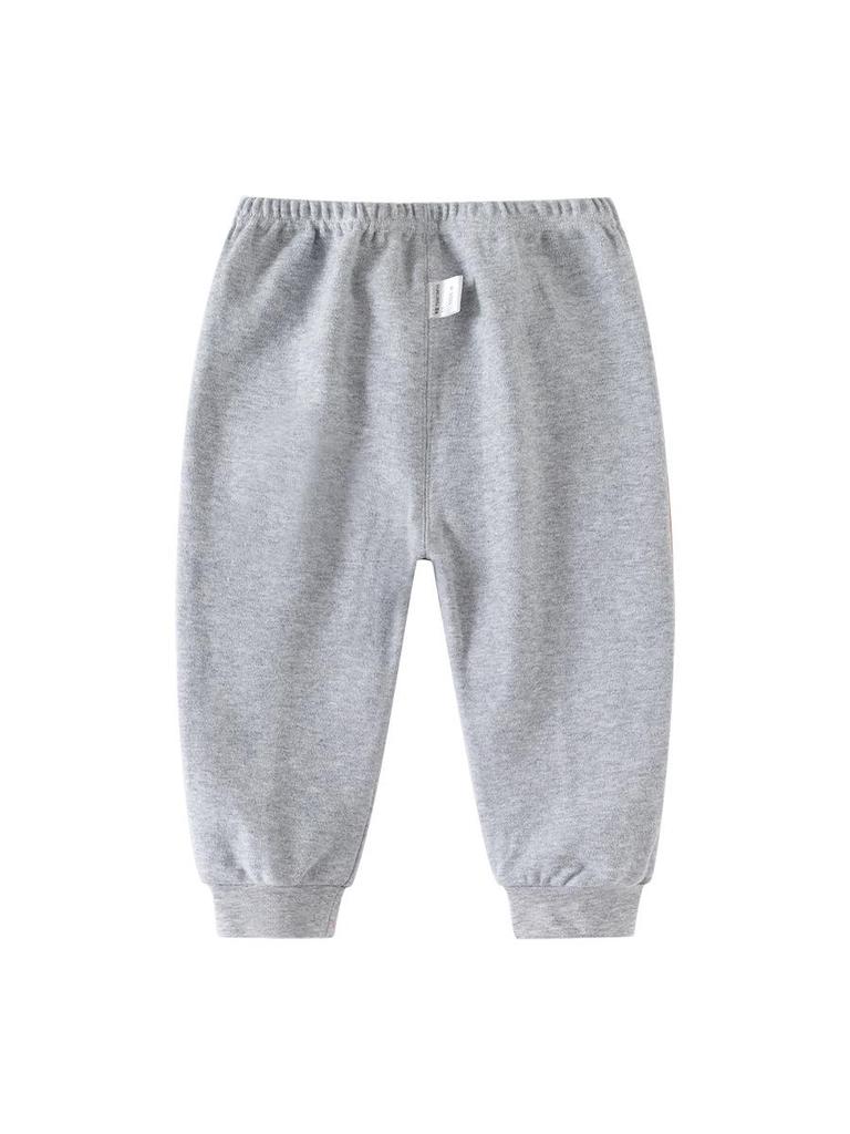 Toddler Grey Casual Leggings Long Pants for Spring & Autumn - Stylish Boys' Pants (0-6 Years)