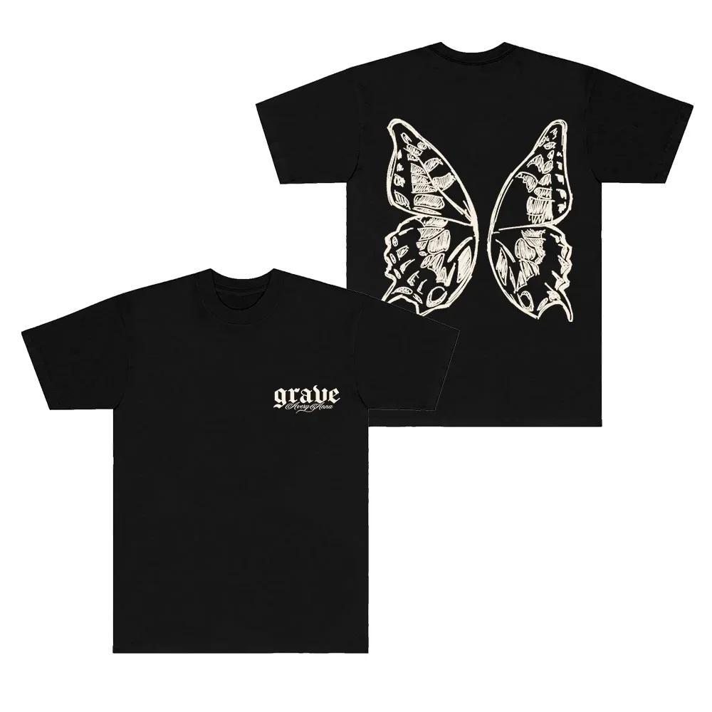 Avery Anna Grave T-Shirts Let Go Letters Tour Merch Women Men Fashion Short Sleeve Tee