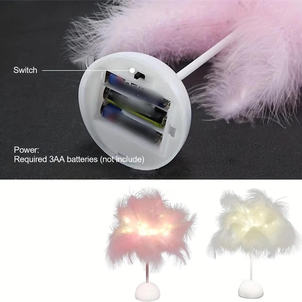 Battery Power Table Lamp Tree Lampshade Room Night Light New Led Night Light  Wedding Decoration