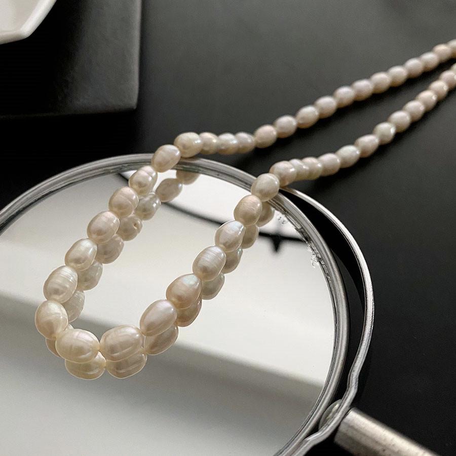 

Летнее роскошное колье-ключица из пресноводного жемчуга 2023 года для женщин: Барокко Сладкий, Крутой Стиль