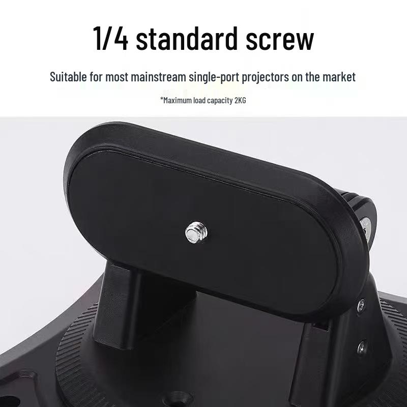Universal Multi-Functional Projector Mount: 360° Adjustable Pan-Tilt for Desktop, Wall, or Ceiling