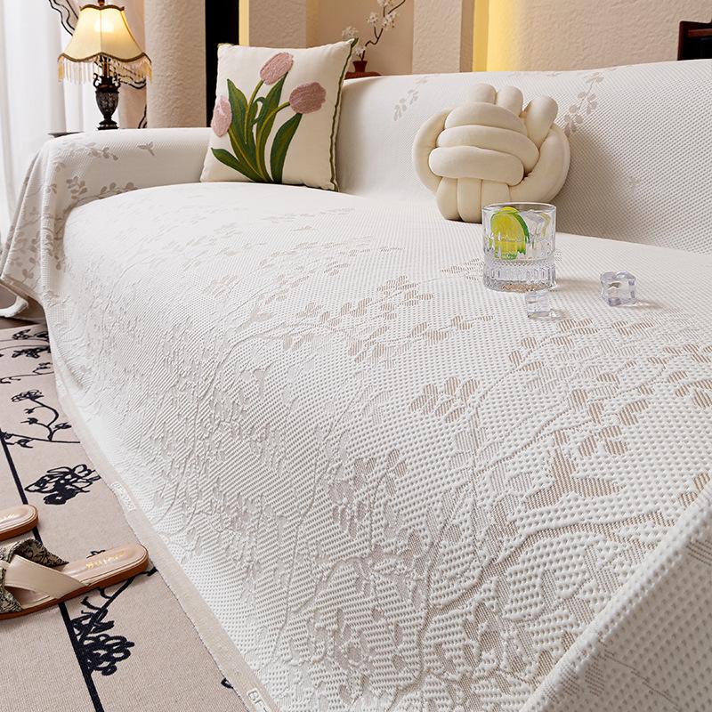 

2025 new summer ice silk sofa cover cloth towel non-slip anti-cat scratch cover high-end full cover a whole seat cushion 180*130cm
