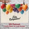 Party-Hintergrund Ballon Event Foto-Box Hintergrund Haustür-Dekoration