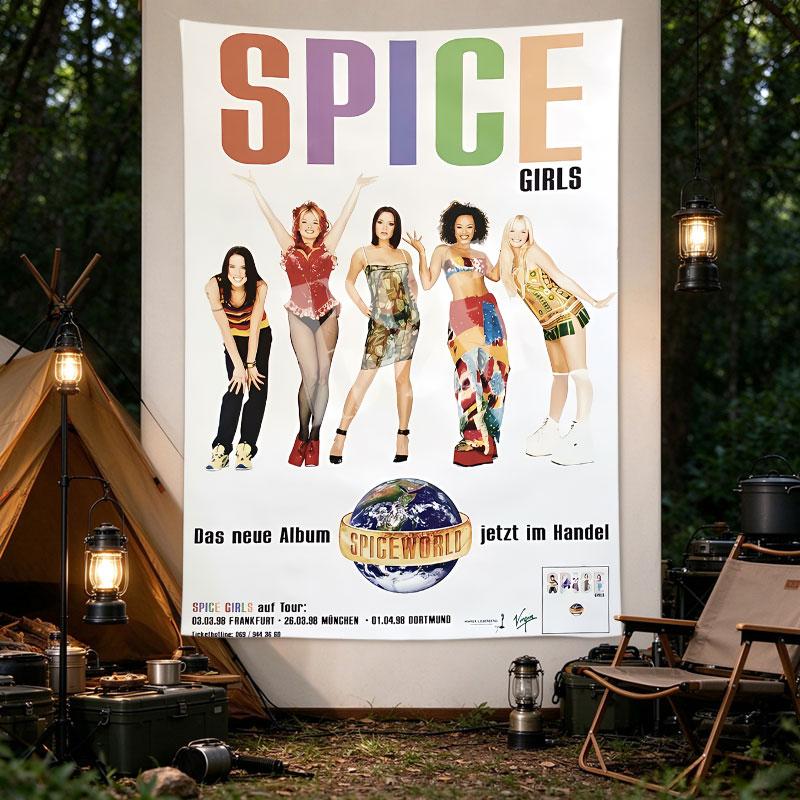 Spice Girls Spiceworld 1998 German Tour Promotional Album Poster