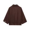 European and American style, new women's clothing, ramie-blend zipper jacket 3448/824/700