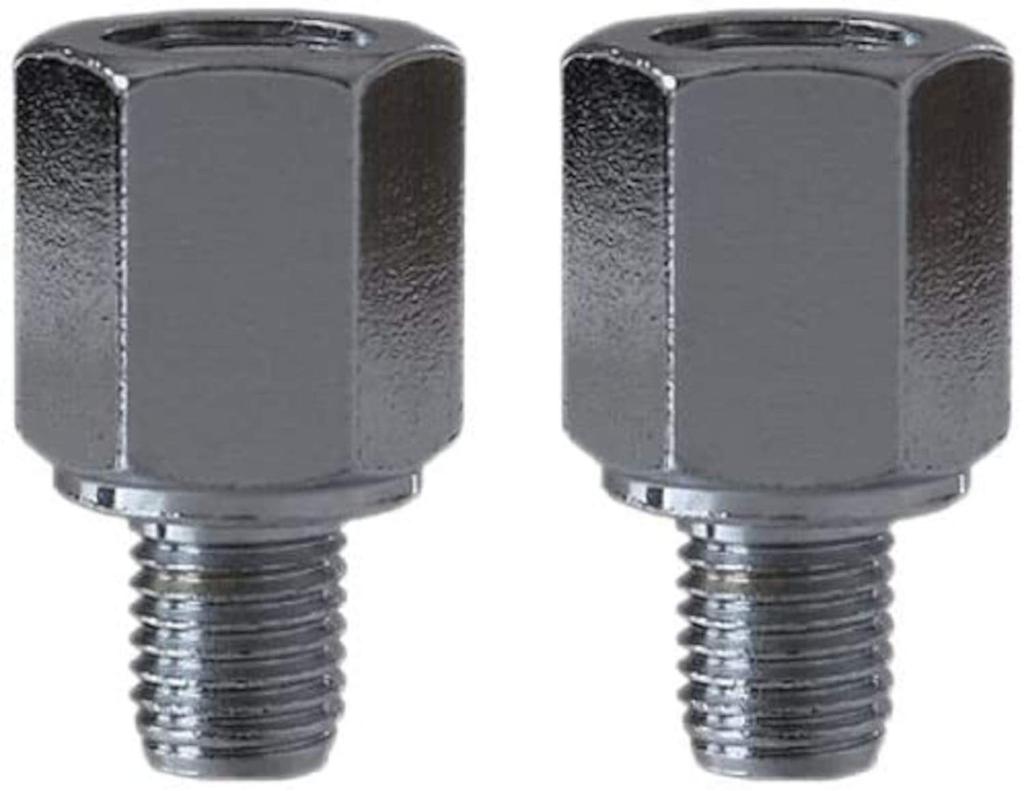 Tanax CM-2 Motorcycle Mirror, Napoleon Screw Diameter Conversion Adapter, Plating, 0.3 inch (8 mm) to 0.4 inch (10 mm) Positive