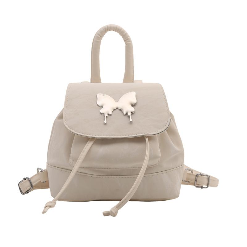 

Womens Bow Decoration Shoulder Handbag Crossbody Bags Pu Material Multicolour білий