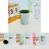 Geometric Plastic Plant Container With Faux Greenery For Hotel Decoration And Indoor Use