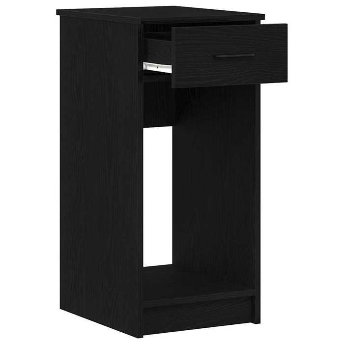 VidaXL Computer Tower Stand with Drawer Black 35x45x77 Cm, PC Tower Stand, PC Stand Desk Support, 858741