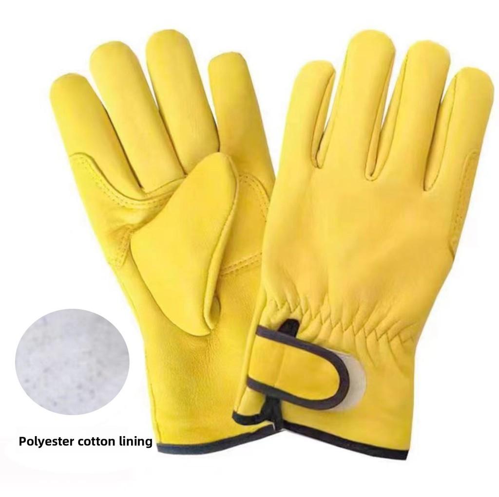 Sheep Leather Welding Gloves For Men With Insulation And Heatproof Protection