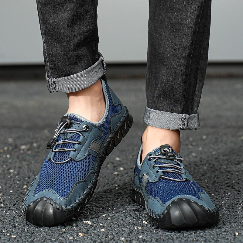 2025 Summer 2025 Large Size Men's Sandals Breathable Mesh Shoes Sports Mesh Quick-Drying Hiking Shoes