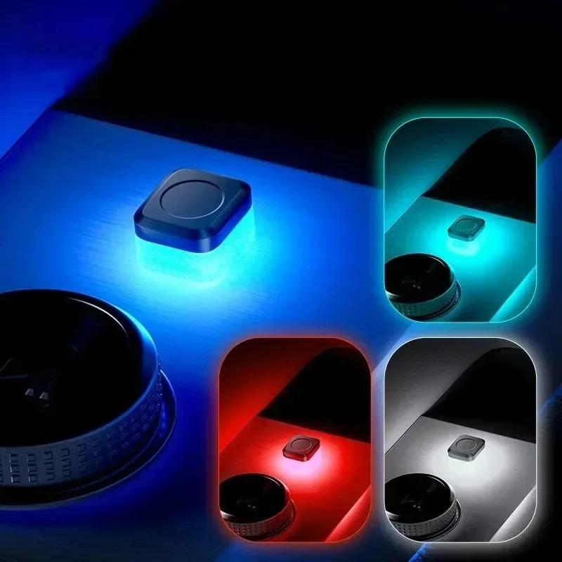 Car Interior Neon Decorative Lamp USB Car Mini LED Atmosphere Lights Emergency Lighting Universal PC Auto Portable Plug and Play