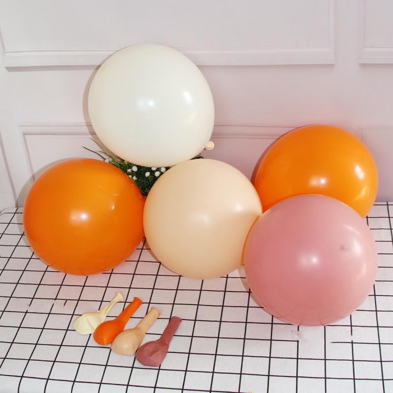 Hermes Orange and Retro Pink Matte Balloon Chain for Birthday or Event Decor