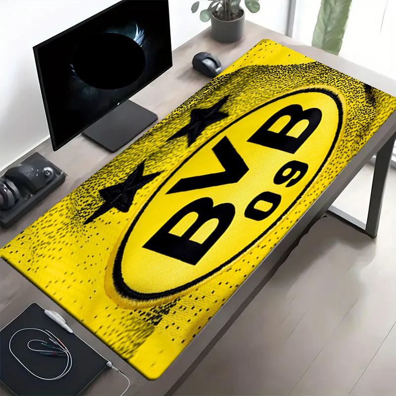 Borussia Dortmund Druck Mauspads, Anti-Rutsch Schreibtisch-Tastaturmatte, für PC Laptop Gaming Arbeiten Tägliche Nutzung, Coole Festival Überraschungsgeschenk