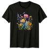 Wildflower Meadow Botanical Nature Mens T-Shirt Womens Tee Graphic Unisex Top,men&women Unisex T-shirt