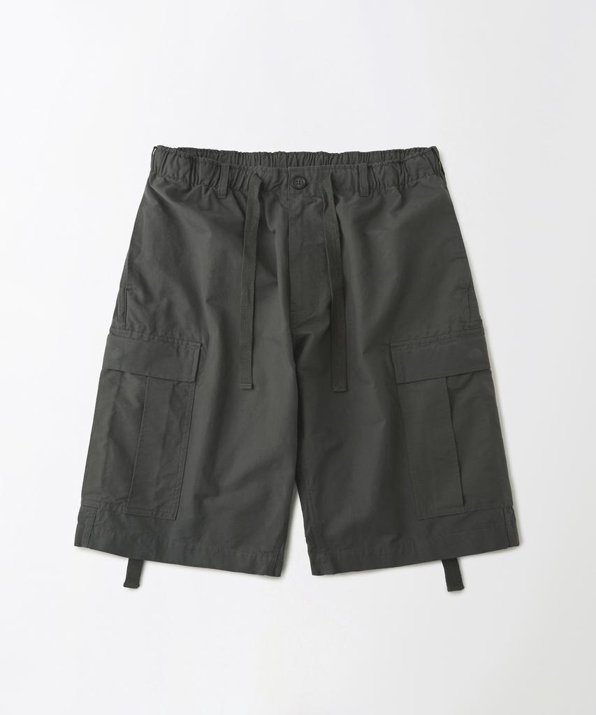 OUTSTANDING Comfort Cotton Shell Cargo Long Shorts_Charcoal