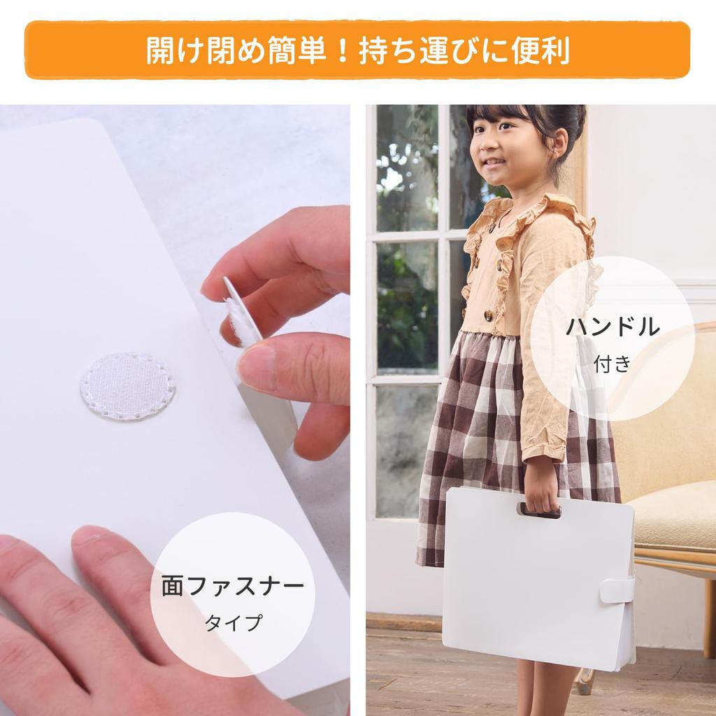 Sakura Crepas Document Print Storage Case Small Sesame File A4 White TF-A4#50