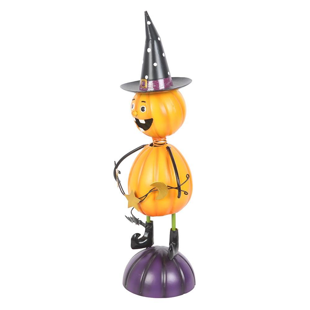 Something Different Metal Pumpkin Man Ornament