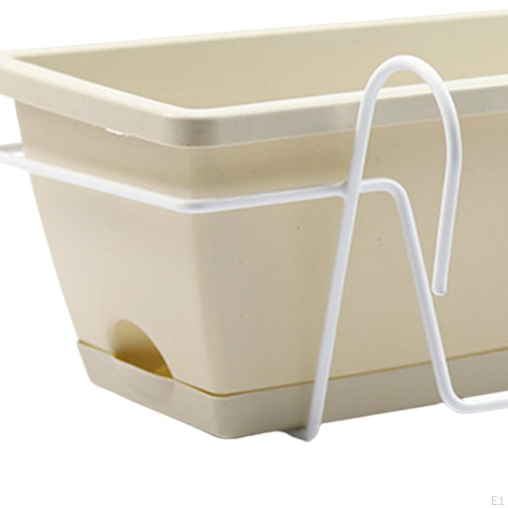 Balcony Railing Planter Deck Window Boxes Home Decoration Hanging and Box Brackets