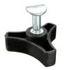 2pcs Handle Bar Wheel Knob Bolt For Honda Lawn Mower Garden Power Tools Replacement Triangle Handle Knob Nut Screw Bolt Parts